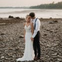 Beach Wedding at French's Point Maine