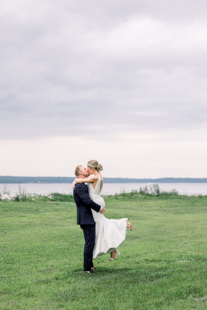 Maine coastal wedding