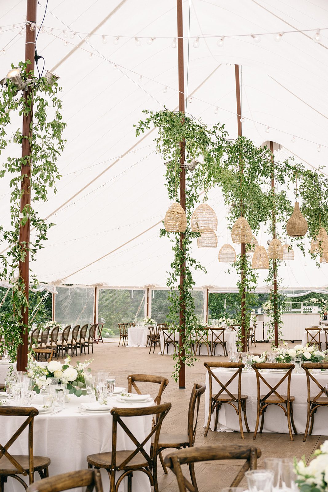 White Tent Summer Wedding at French's Point