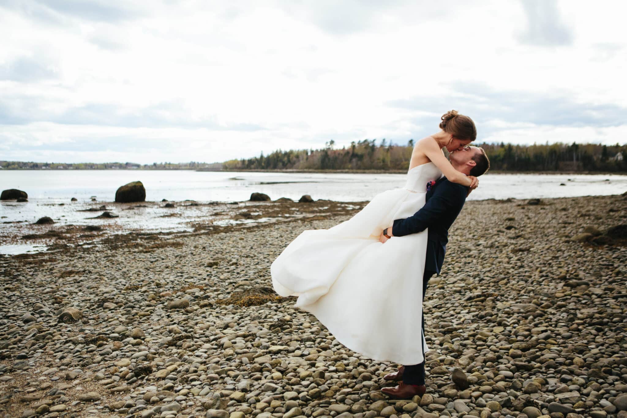 Beach Wedding at French's Point Maine Review