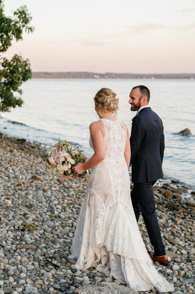 private beach wedding