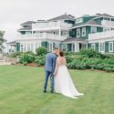 couple with maine wedding estate venue